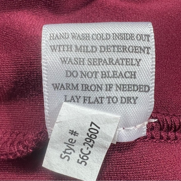 bobi | Velvet SPIN Collar Dress With Pockets Wine - Picture 9 of 10